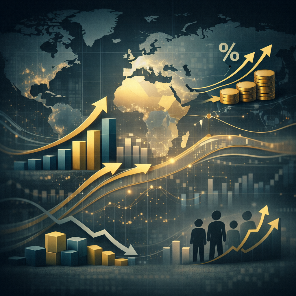 مؤشرات النمو والتضخم والبطالة وتأثيرها على الأسواق
